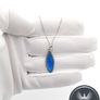 Vintage 925 Sterling Silver Real Butterfly Wing Necklace Image 8