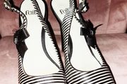 Black and white, FAITH high-heeled shoes