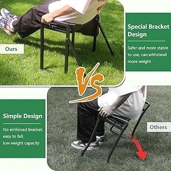 Foldable Garden Kneeling and Seat, Anti-Tipping Gardener Stool Widened Thick Soft Kneeling Pad, Heavy Duty Gardening Stool with Garden Tool Bag, Gardening Gift (Black)