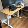 SANODESK Electric Standing Desk, 110 x 54cm, Height Adjustable, Maple Image 2