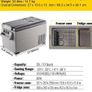 Car Refrigerator 35L Compressor Portable Small Refrigerator Refrige Car Refrigerator Freezer Vehicle Car Truck RV Boat Mini Electric Cooler Driving Travel Fishing Outdoor and Home Use Image 4