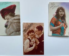 Bundle of 3 collector French vintage St Catherine postcards