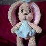 Crochet bunny with green dress Image 3