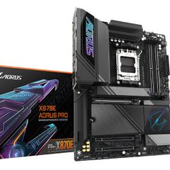 Gigabyte X870e Aorus Pro Motherboard - Compatible with Amd Ryzen 9000 Cpus - DDR5 RAM