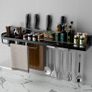 BRAND NEW Kitchen Organizer Wall-mounted Spices Space Shelf Aluminum Multifunction Organizer Rack for Spice Image 2