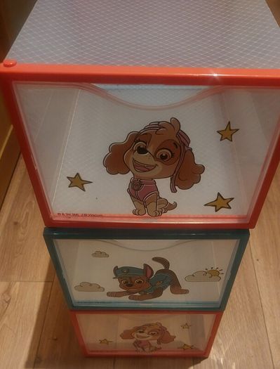 Paw Patrol Stackable Storage Boxes