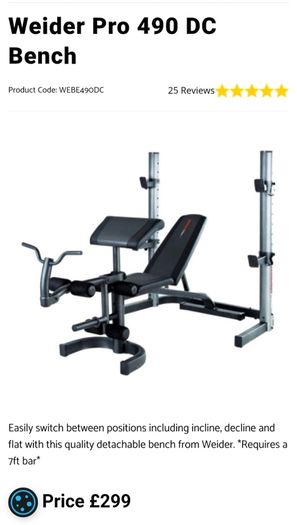 Weider pro 490 bench