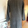 Ladies grey black checked coat uk 8-10 Image 6