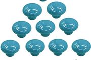 10Pcs Round Colorful Ceramic Cabinet Knobs Single Hole Pull Handle for Drawer,Cupboard,Dresser,Door (FREE POSTAGE)