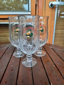 Brand new Birra Moretti pint glasses