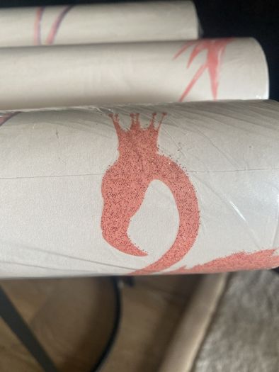 3 rolls of fabulous Arthouse Flamingo Queen wallpaper