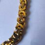 24K Solid Yellow Gold Round Bracelet and chain Image 5