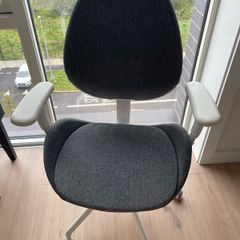 IKEA HATTEFJALL Office Chair Grey White Excellent Condition
