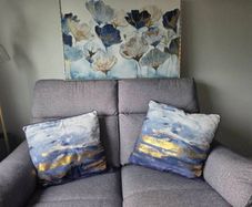 canvas picture and matching cushions
