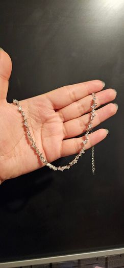 Rebel Studio Asymmetric Shaped Diamante Necklace