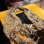 Gold Leopard Print Scarf\ Shawl Image 2
