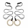 Top Quality Olympic Strength Gym Rings Made of Wood (32mm)with Buckle Straps Image 6
