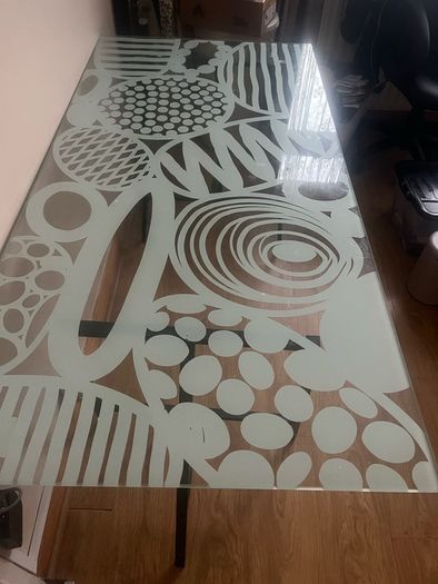 glass table