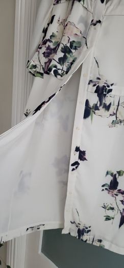 French Connection Floral Shirt Dress Sz 10uk