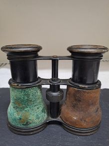 Antique French Jumelle Elliptique Opera Glasses Field Glasses
