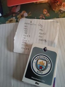 Manchester city premier league cards
