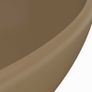 Luxury Basin Oval-shaped Matt Cream 40x33 cm Ceramic Image 5