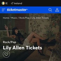 Lily Allen standing ticket