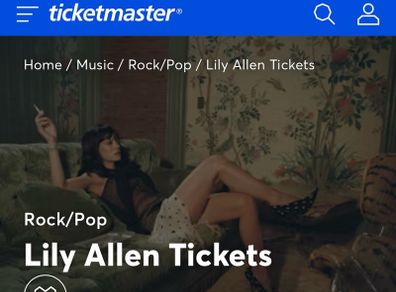 Lily Allen standing ticket