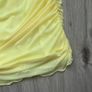 Yellow Ruched Mesh Mini Skirt Image 3