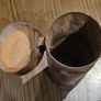 Leather Pouch Canister WWI?? For Binoculars? Thermos Flask? Huntsman Flask Case? Image 3