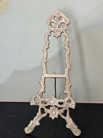 Vintage Brass Retro Easel Display Stand