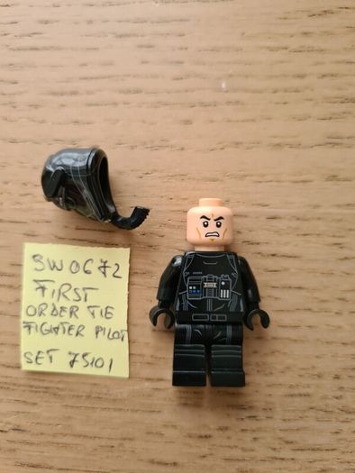 lego sw0672 first order tie fighter pilot, set 75101