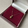 New 18ct Solid Gold Lovely Period Stone pendant  With Fine 9ct Gold 18" Chain Image 5