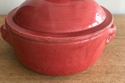 Salmon Coloured Casserole Pot