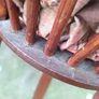 26" Edwardian Mahogany Sewing Basket Image 7