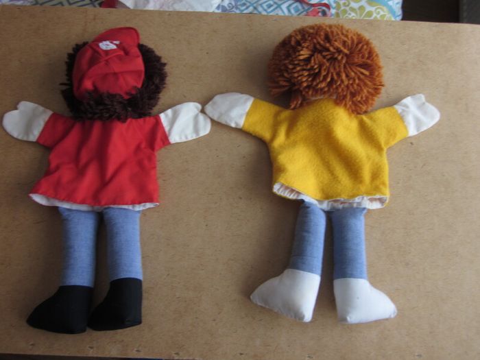 Two Hand Puppets made in the Philippines