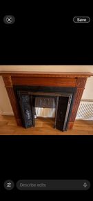 Cast Iron Fireplace Insert + Solid Timber Surround (Victorian Style)