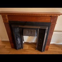 Cast Iron Fireplace Insert + Solid Timber Surround (Victorian Style)