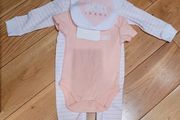 DKNY Bodysuit &amp; Bib Set Age 6-9 months