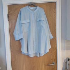 Primark Baby Blue long Blouse. S.18. New- No Tag.