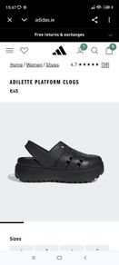 New Adidas Platform Clogs  Size UK 5
