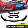 4 Pcs Universal Car Front Bumper Lip Chin Spoiler Splitter Body Kit Glossy Black. Suit BMW Audi Mercedes Mini Toyota Honda Nissan VW Image 4
