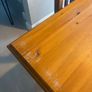 Farmhouse solid oak kitchen table and six chairs Image 6