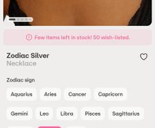 Taurus necklace