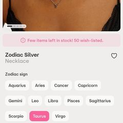 Taurus necklace