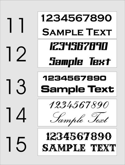 house number/ name signs