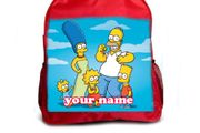Simpsons School back pack can be personalised
