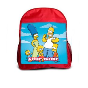 Simpsons School back pack can be personalised