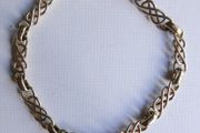Vintage 9Ct Yellow Gold 375 Celtic Bracelet 3,95g -L 8"