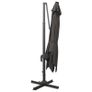 Cantilever Umbrella with Pole and LED Lights Anthracite 300 cm Image 4